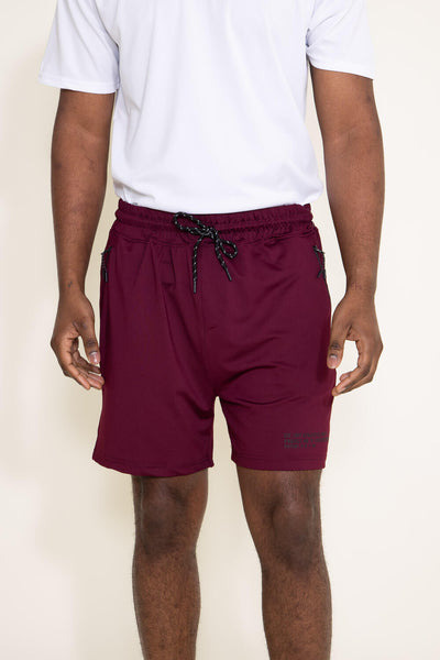 Burgundy shorts outfit on sale mens