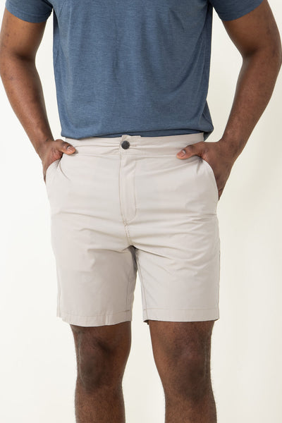 Hybrid 7.5” Shorts for Men in Khaki