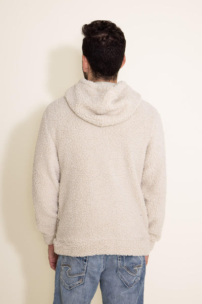 Sherpa best sale hoodie beige