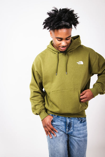 North face olive green hoodie best sale