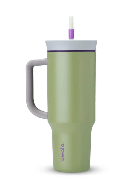 Owala Stainless Steel Travel Tumbler w/ Handle / 40oz / Color: Cloudscape