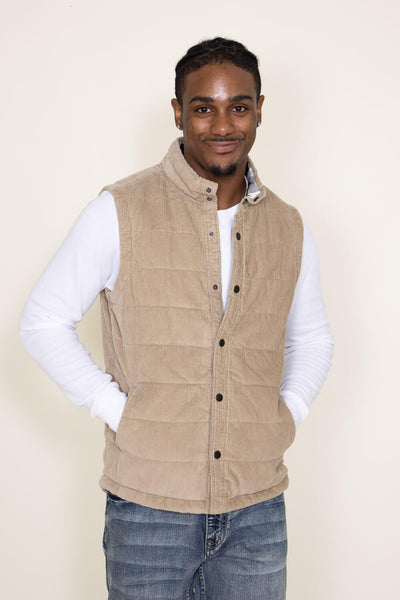 Union Canyon Corduroy Vest for Men in Brown