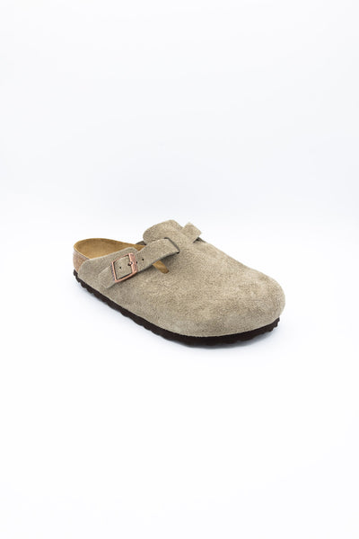 Birkenstock Boston Taupe / Tan Soft Suede Clogs 37 / 6 Womens buy