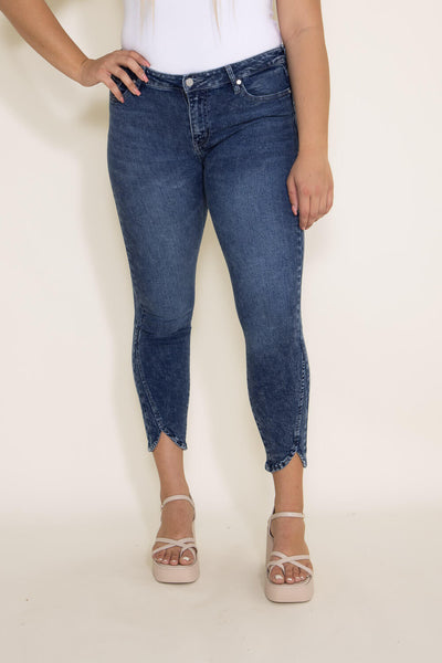 Kancan split hot sale ankle jeans