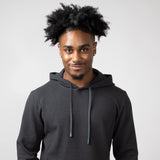 1897 Active Diamond Weave Hoodie for Men in Charcoal