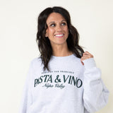 1897 Active Pasta & Vino Napa Valley Sweatshirt for Women in Grey