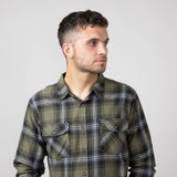 1897 Legends Plaid Flannel Shirt for Men in Olive