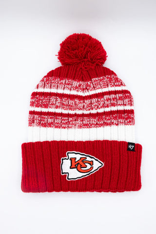 '47 Kansas City Chiefs Tavern Cuff Knit Beanie in Red