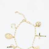 7 Charm bracelet in Gold