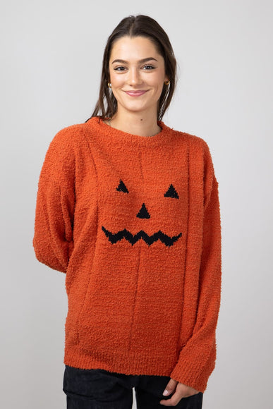 Pumpkin Sweater for Women in Orang