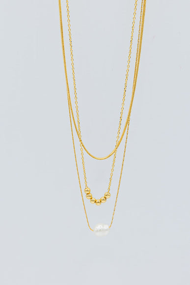 Triple Chain Necklaces in Gold