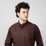 Ariat Seabrook Long Sleeve Shirt for Men in Brown