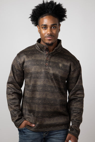 Ariat Wesley Sweater for Men in Brown Serape