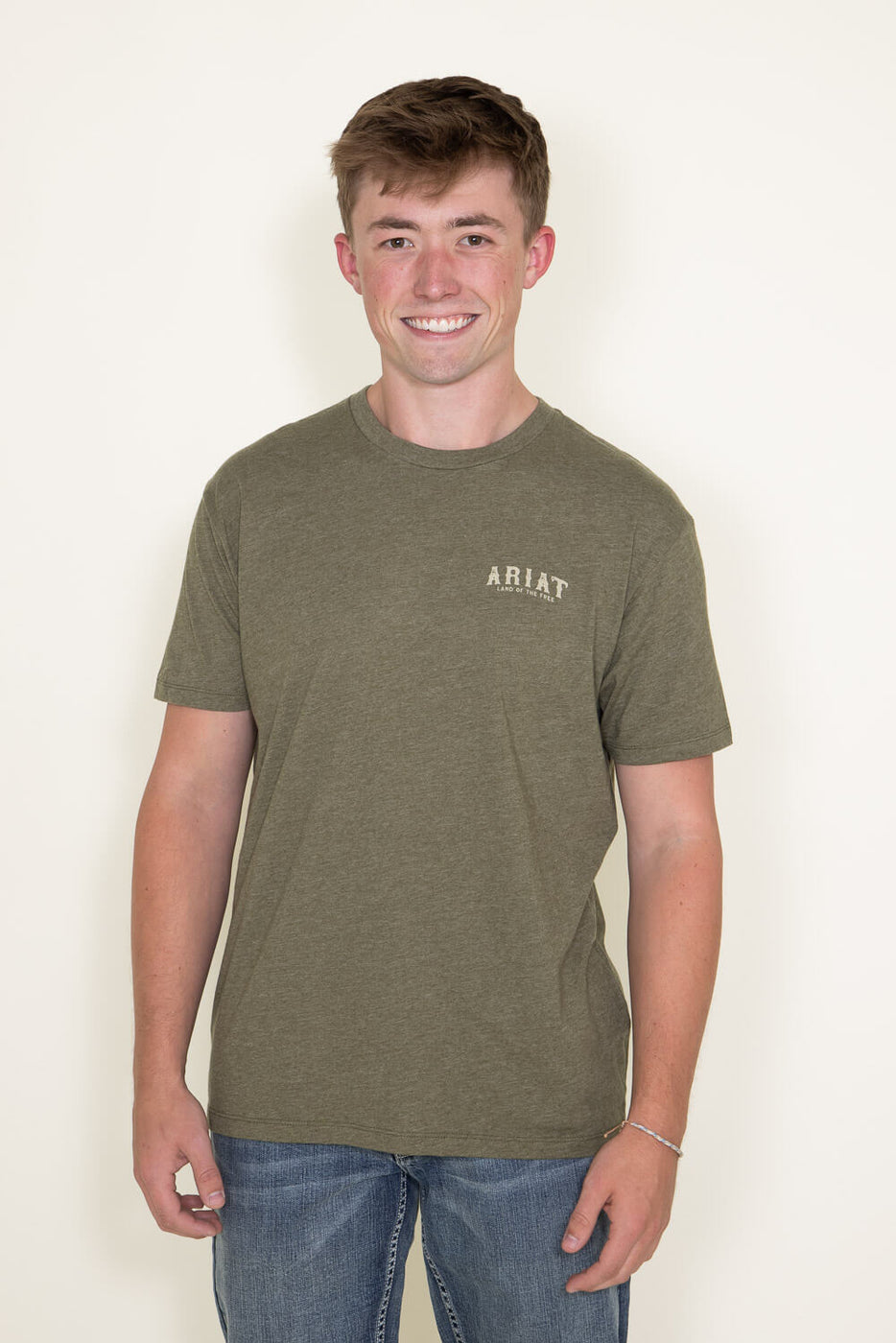 Ariat Men's Vertical Flag T-Shirt - Navy