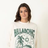 Billabong Ride In Sweatshirt for Women in White Cap