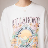 Billabong Ride in Oversized Sweatshirt for Women in White