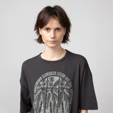  Billabong We Are Dreaming Oversized Graphic T-Shirt for Women in Off Black 