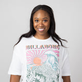 Billabong Vision of Paradise Oversized Graphic T-Shirt for Women in White