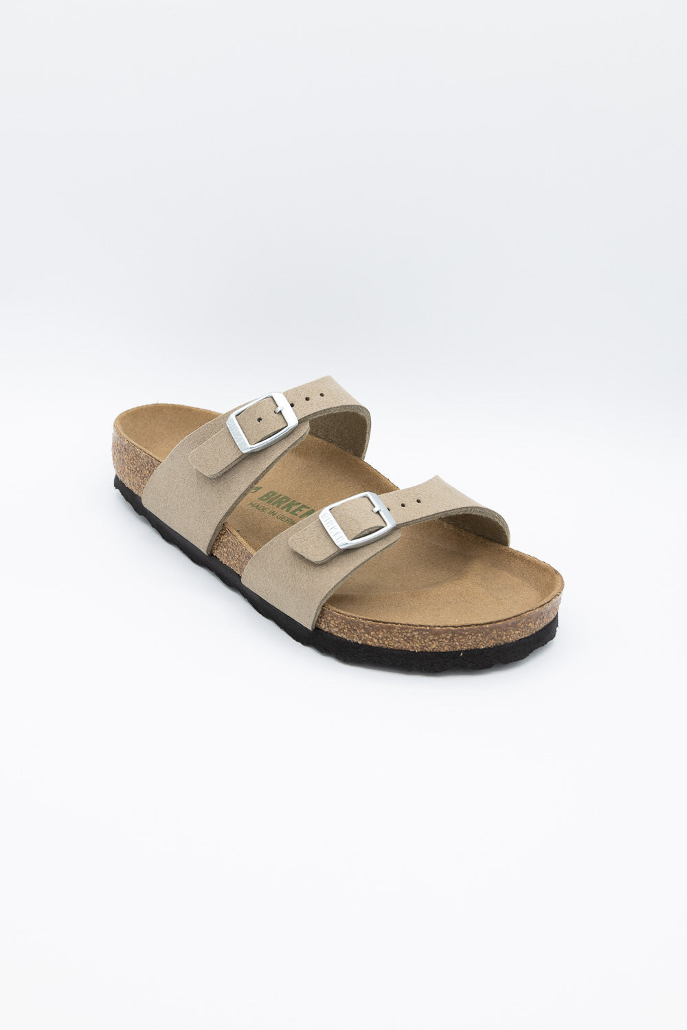 Birkenstock Sydney Birko Sandals for Women in Vegan Grey Taupe