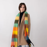 Blanket Scarf for Women in Orange