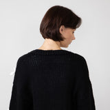 Bow Cardigan for Women in Black