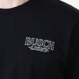 Busch Light Neon Logo T-Shirt for Men in Black