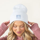 Carhartt Knit Satin Lined Beanies for Women in Tradewind Blue