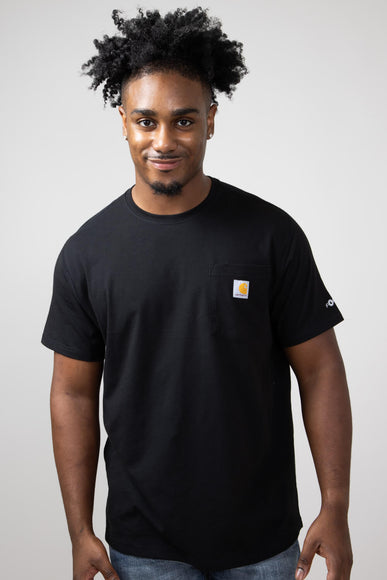 Carhartt Force Relaxed Fit Midweight Pocket T-Shirt for Men in Black