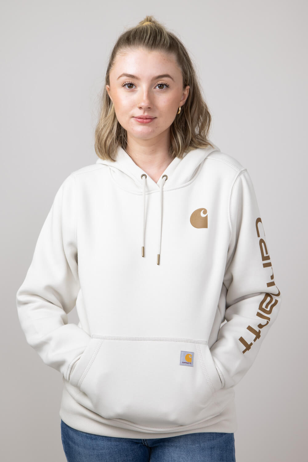 Carhartt Women’s Logo shops Sweatshirt~ Malt