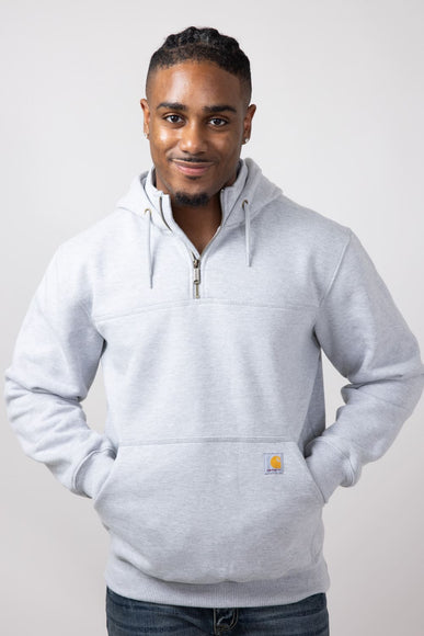 Carhartt Loose Fit Rain Defender Quarter Zip for Men in Grey