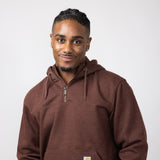 Carhartt Loose Fit Rain Defender Quarter Zip for Men in Mocha