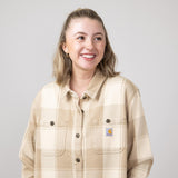 Carhartt Loose Fit Twill Shirt Jacket for Women in Oat Milk