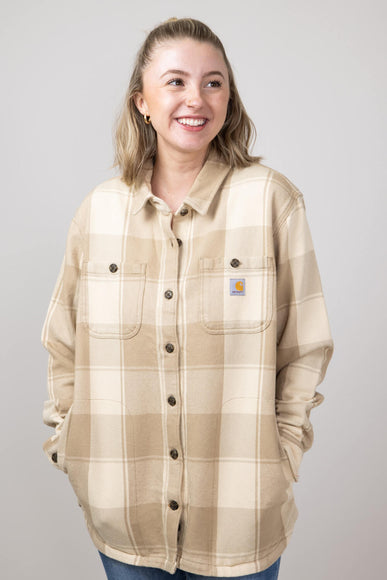 Carhartt Loose Fit Twill Shirt Jacket for Women in Oat Milk