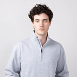 Carhartt Midweight Quarter Zip for Men in Heather Grey