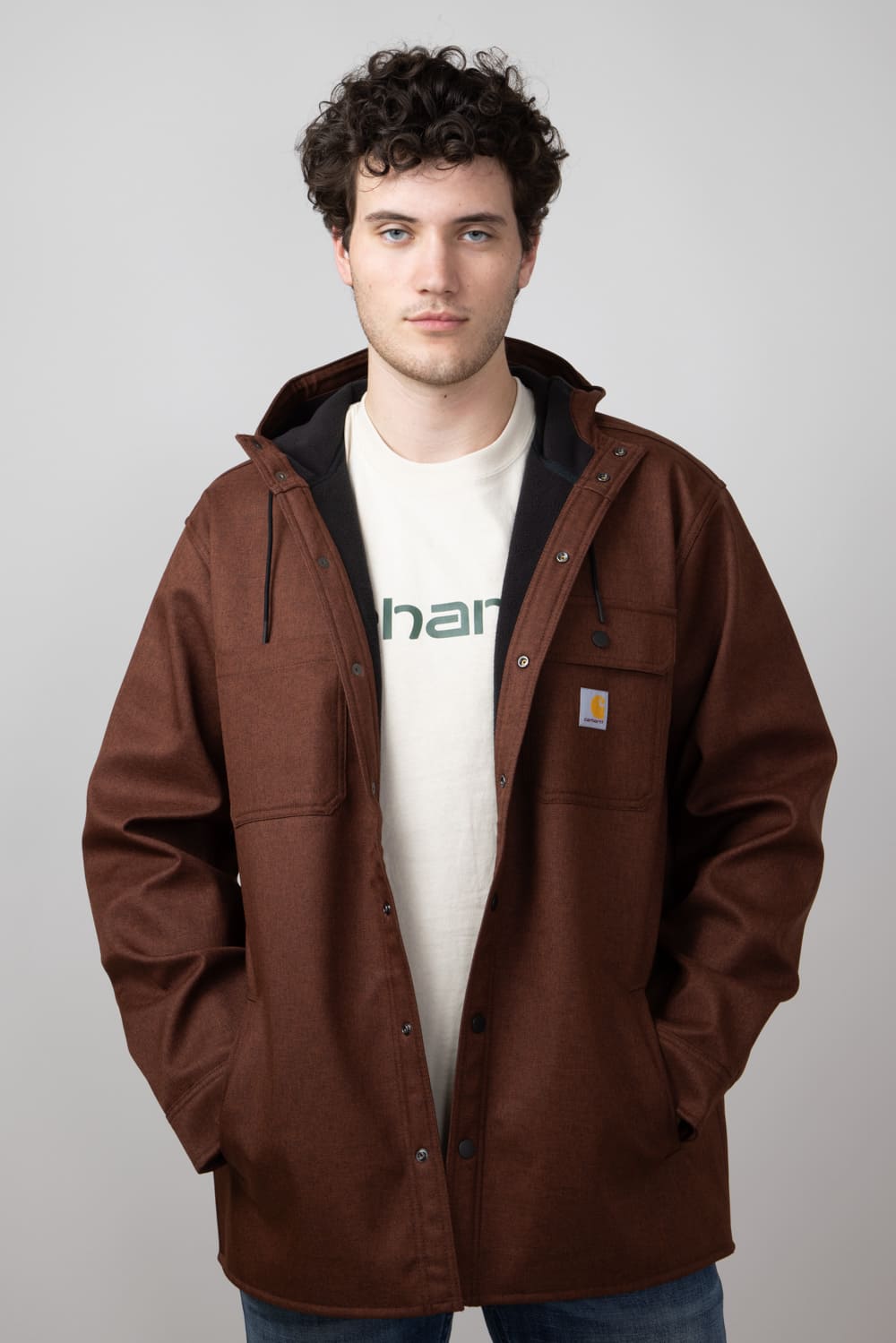 Carhartt RAIN DEFENDER® RELAXED store FIT HEAVYWEIGHT HOODED SHIRT JACKET