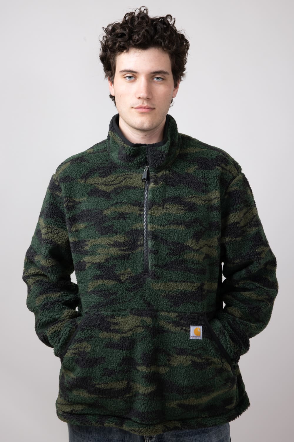 Carhartt Loose Fit Fleece Pullover for Men in Camo