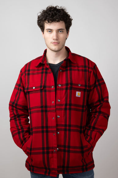 Carhartt Relaxed Fit Sherpa Lined Jacket for Men in Crabapple 