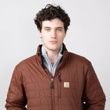 Carhartt Rain Defender Insulated Rain Jacket for Men in Mocha