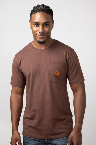 Carhartt Relaxed Fit Lightweight Pocket Tree T-Shirt for Men in Brown