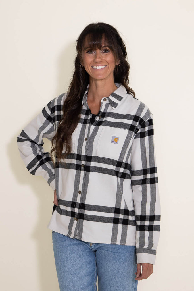 Black and white plaid hot sale tunic