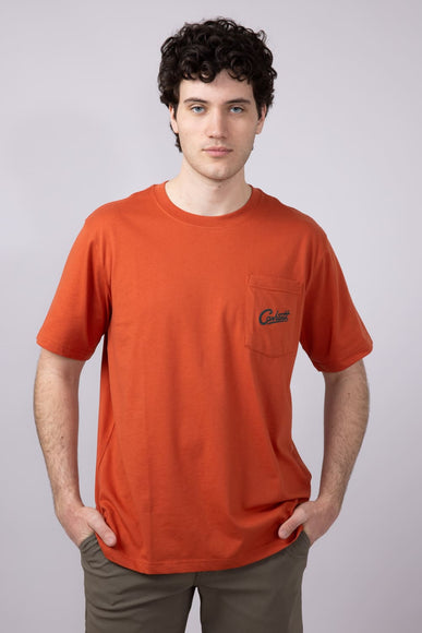 Carhartt Relaxed Fit Lightweight Camp Graphic T-Shirt for Men in Red