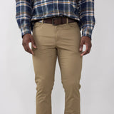 Copper & Oak Leaders Pants for Men in Suede Khaki