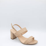 De Blossom Alba Strap Heels for Women in Nude