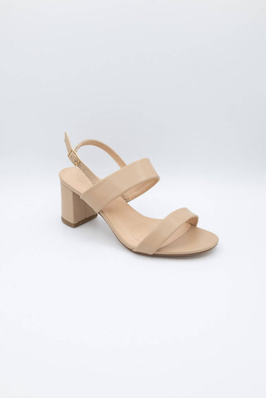 De Blossom Alba Strap Heels for Women in Nude