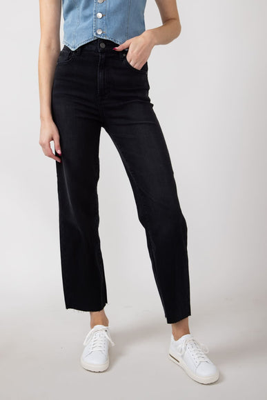 Hidden Tracey Wide Straight Jeans for Women in Black