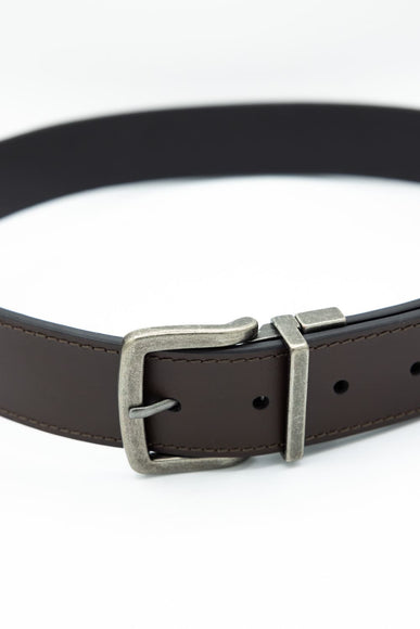 Leather Reversible Belt for Men in Brown/Black 