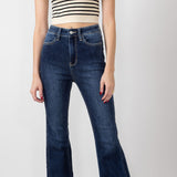 Judy Blue High Rise Angled Side Flare Jeans for Women