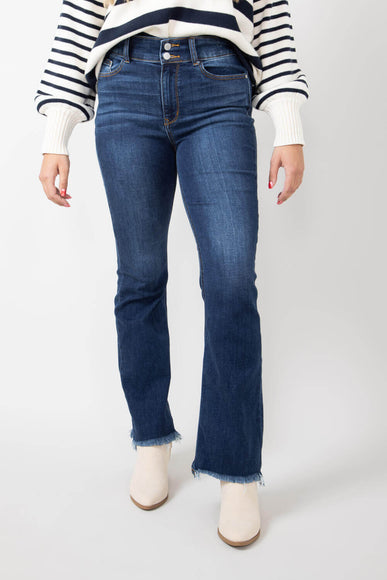 Judy Blue High Rise Frayed Hem Bootcut Jeans for Women