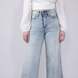 Judy Blue High Rise Retro Wide Leg Jeans for Women