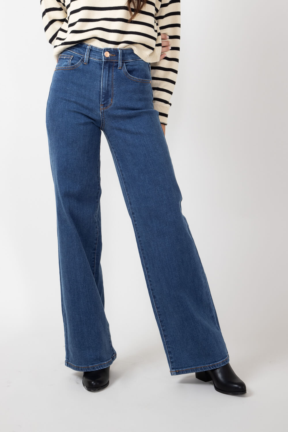 Judy Blue High Rise Vintage Wide Leg Jeans for Women 82553 MD Glik s